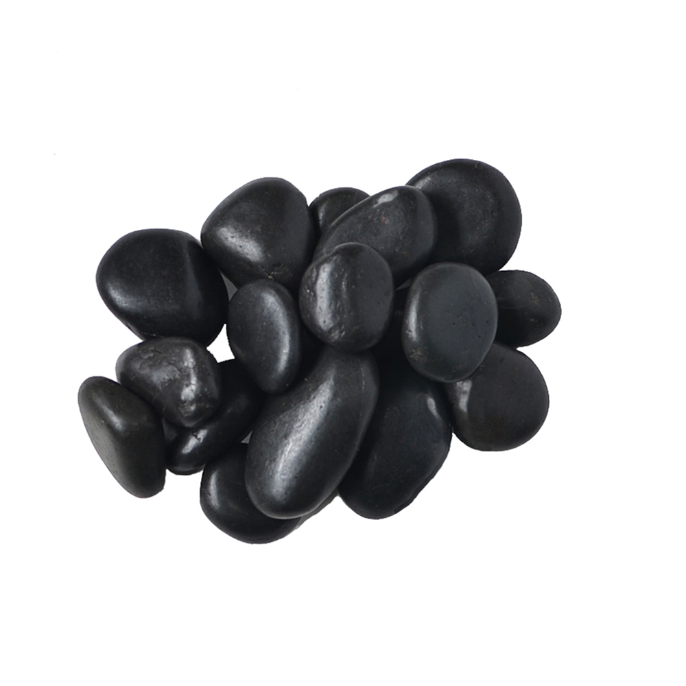 Pile of Black Polished Stones