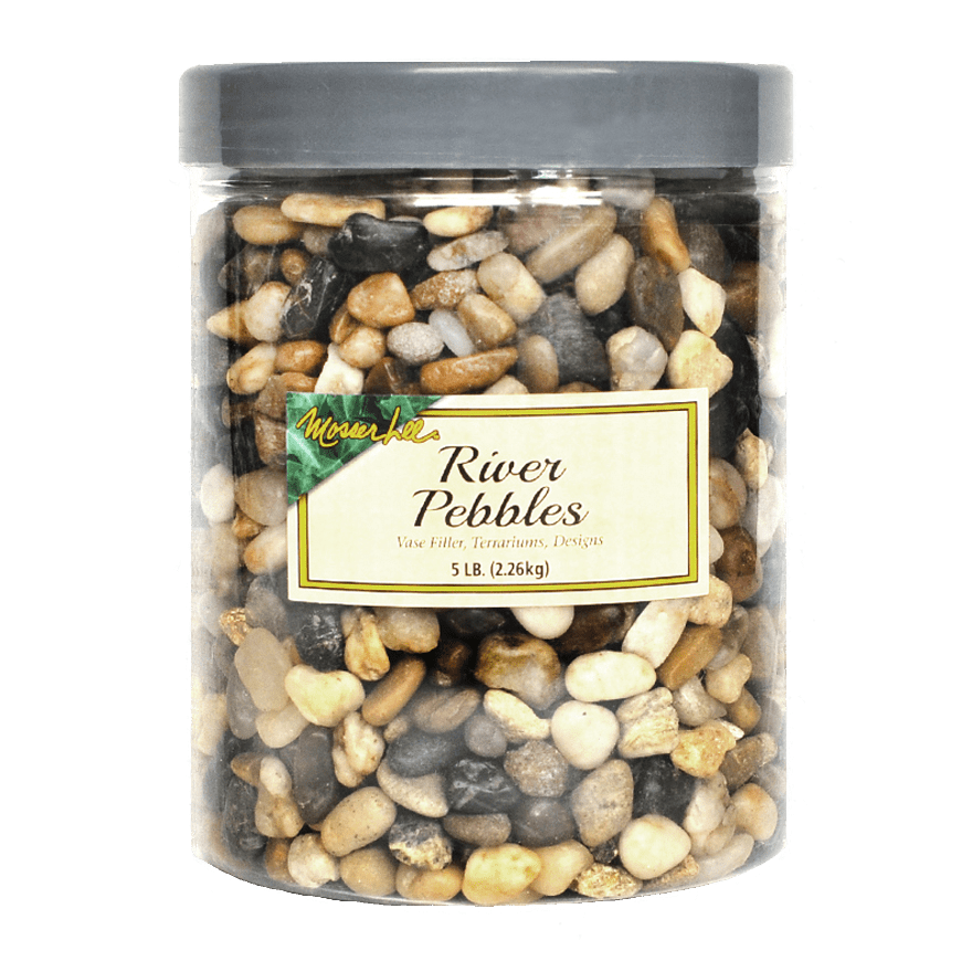 Jar of River Pebbles