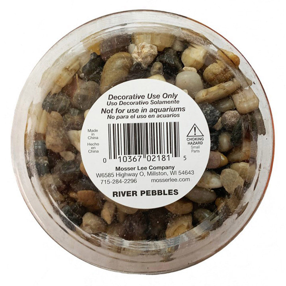 Bottom of a jar of River Pebbles