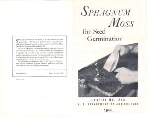 Sphagnum Moss for Seed Germination Seed Starting